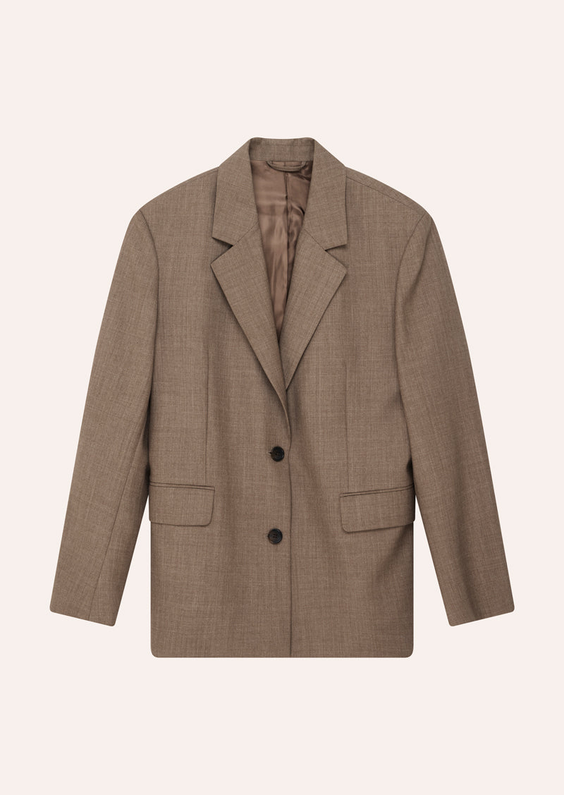 RESIDENCY BLAZER IN WALNUT BY P.E NATION, WOMENS FASHION ATHLEISURE BLAZER BROWN