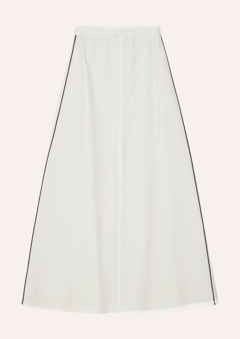 RESIDENCY SKIRT IN WHISPER WHITE BY P.E NATION, WOMENS ATHLEISURE SKIRT CREAM