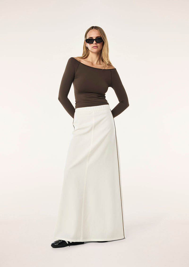 RESIDENCY SKIRT IN WHISPER WHITE BY P.E NATION