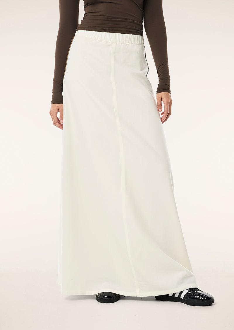 RESIDENCY SKIRT IN WHISPER WHITE BY P.E NATION, WOMENS ATHLEISURE SKIRT CREAM