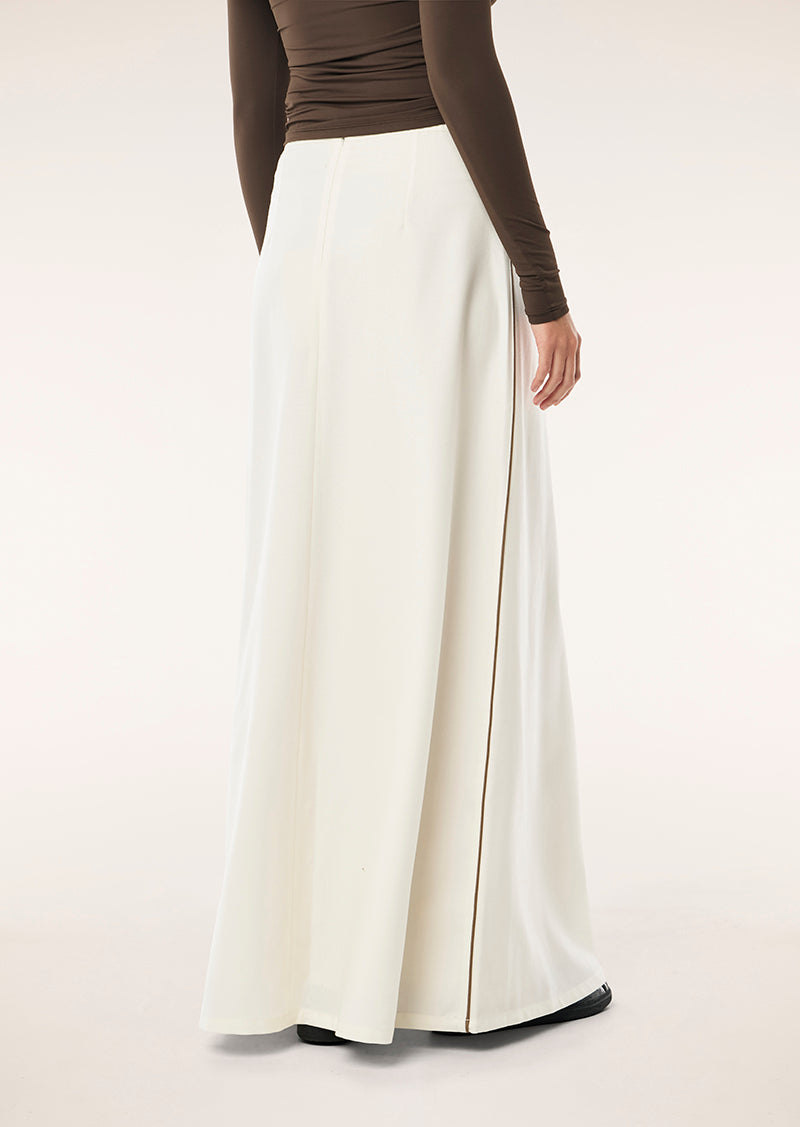 RESIDENCY SKIRT IN WHISPER WHITE BY P.E NATION, WOMENS ATHLEISURE SKIRT CREAM