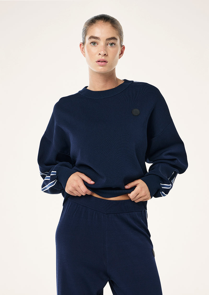 Retreat Knit Jumper Dark Navy Nation