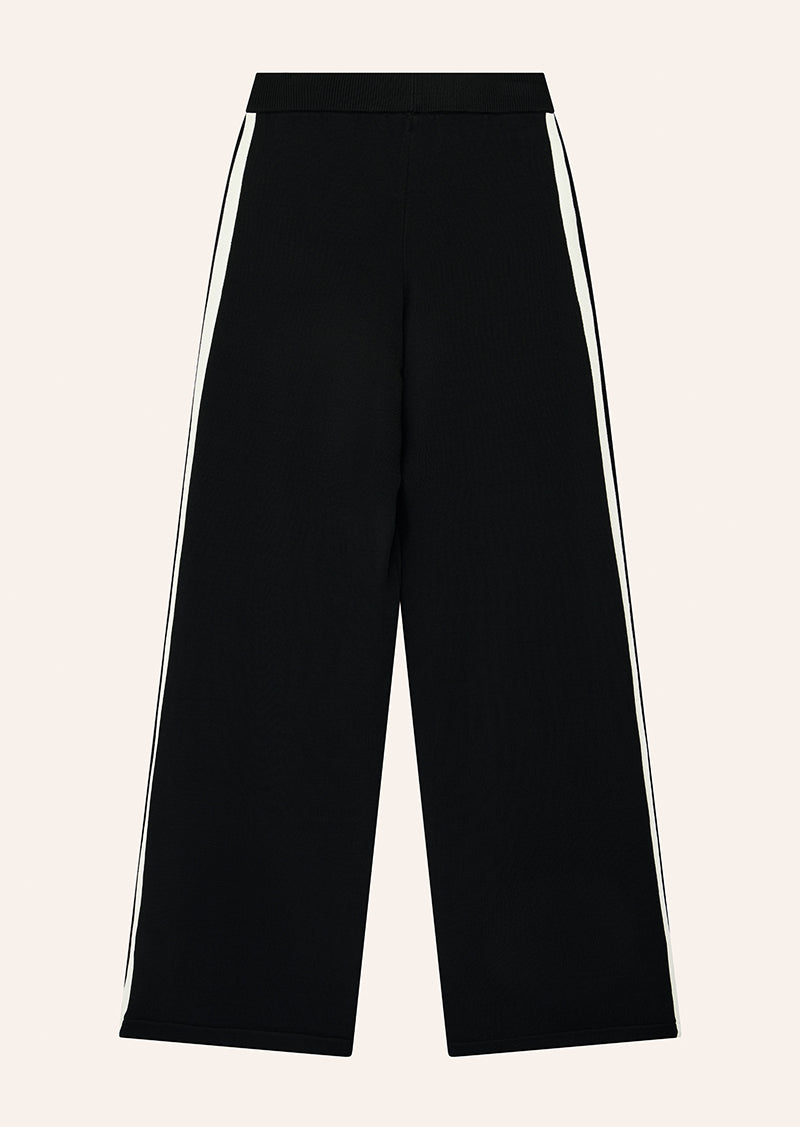 Retreat Knit Pant in Balck & Whisper White by P.E Nation, Women's Athleisure Knit Pants