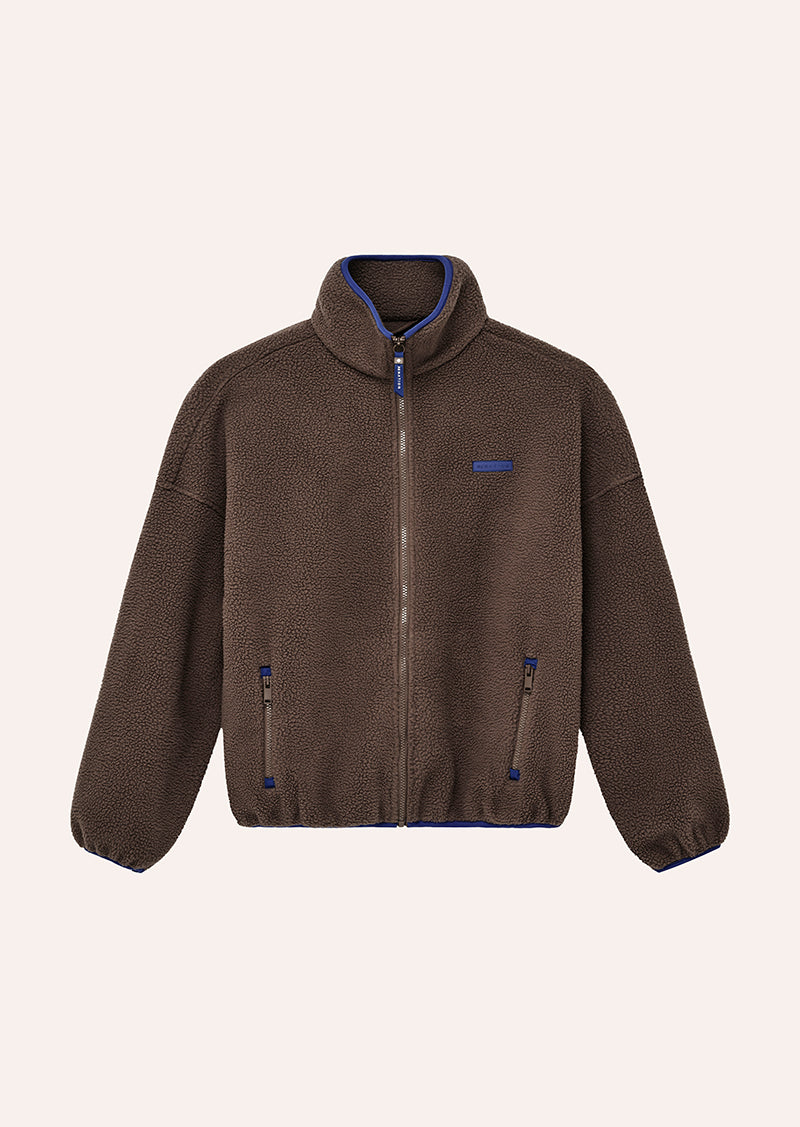 ROTATE SHERPA JACKET IN MOCHA