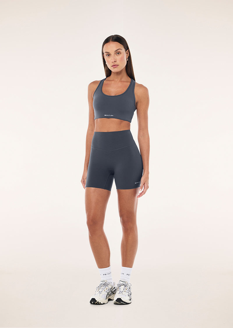 SIGNATURE 5" BIKE SHORT IN MARINE BLUE