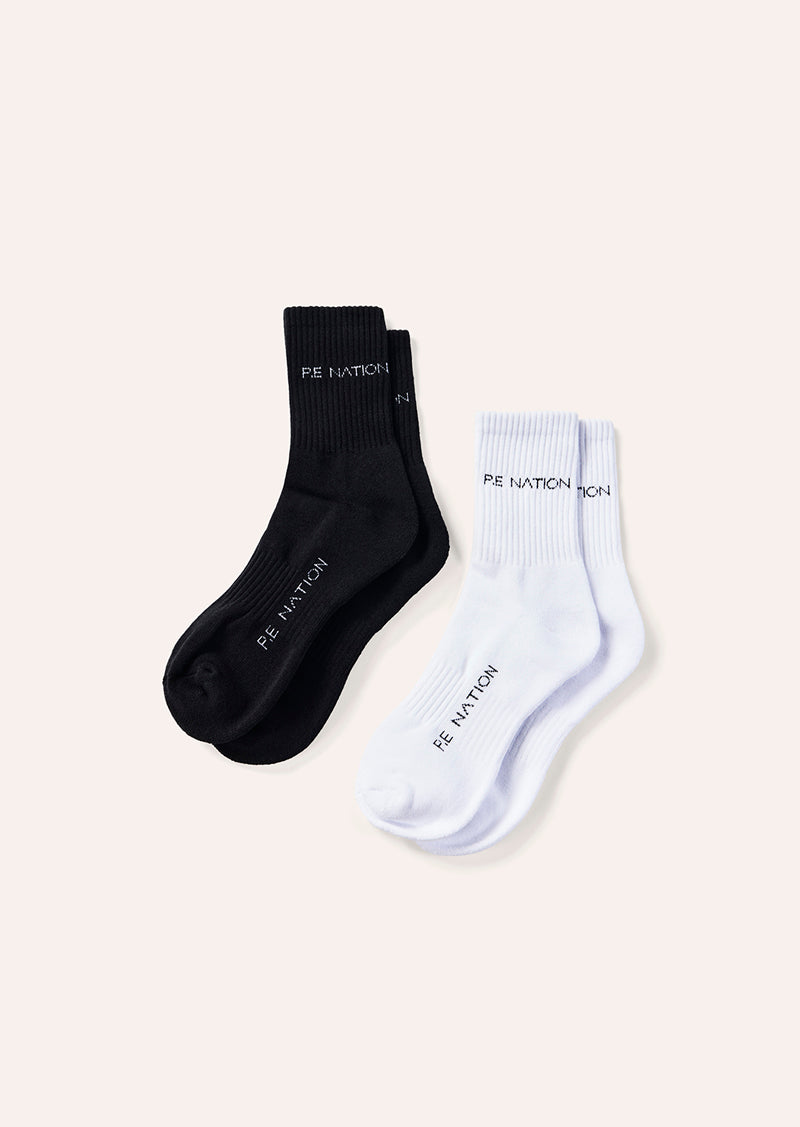 SIGNATURE SOCK PACK IN BLACK AND WHITE BY P.E NATION