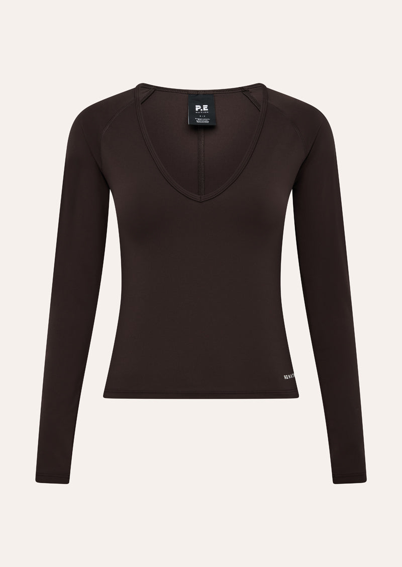 SIGNATURE+V+NECK+LS+TOP_263L206_ESPRESSO_G_1
