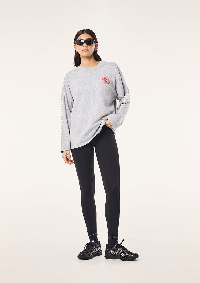 SNAP LONG SLEEVE TEE BY P.E NATION, WOMEN'S ATHLEISURE LONG SLEEVE TEE