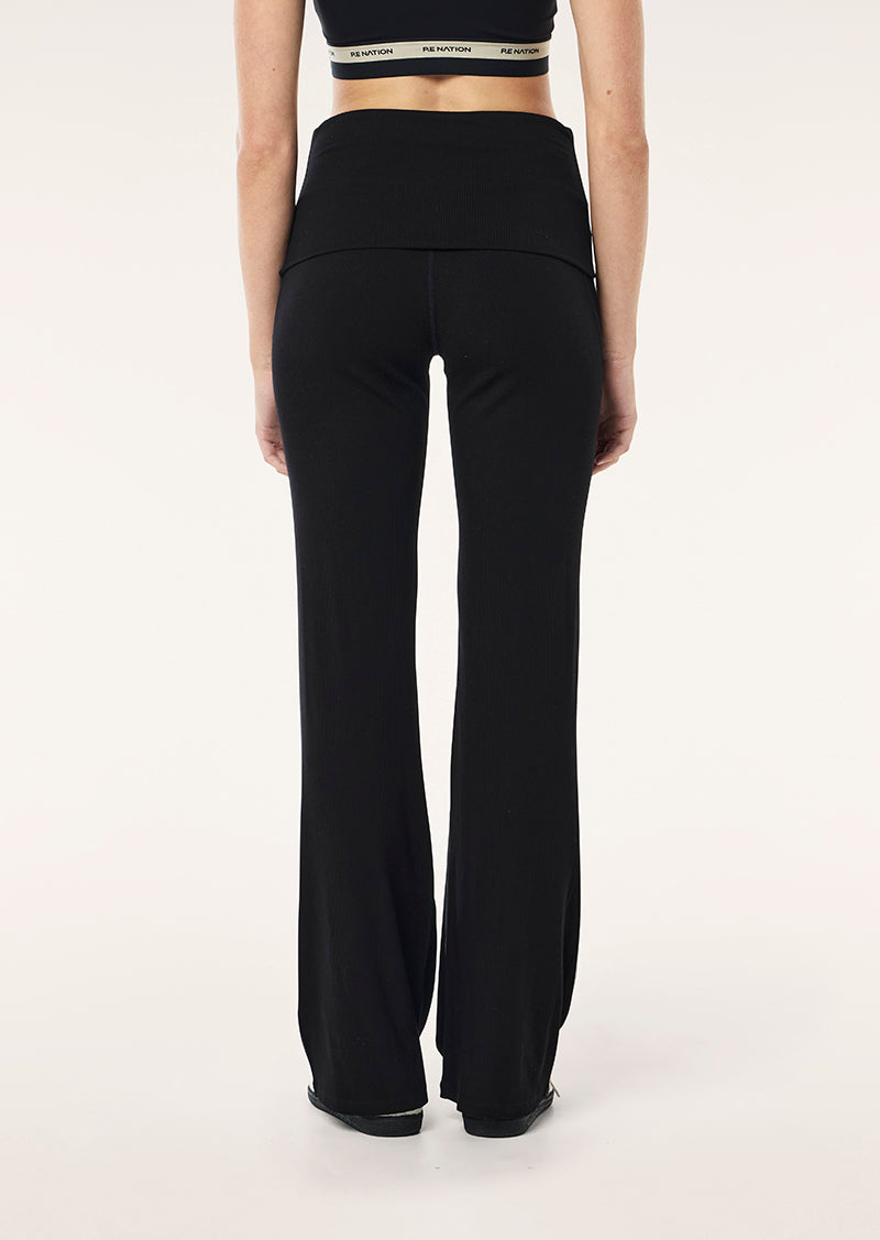 SOCIAL CLUB LEGGING IN BLACK BY P.E NATION WOMENS ATHLEISURE LEGGING