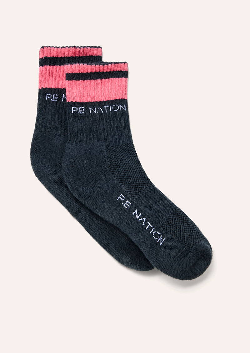 HOMAGE SOCK IN ASPHALT & PINK LEMONADE