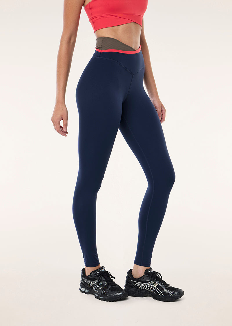 STATUS FULL LENGTH LEGGING IN DARK NAVY BY P.E NATION, WOMEN'S ATHLEISURE LEGGINGS
