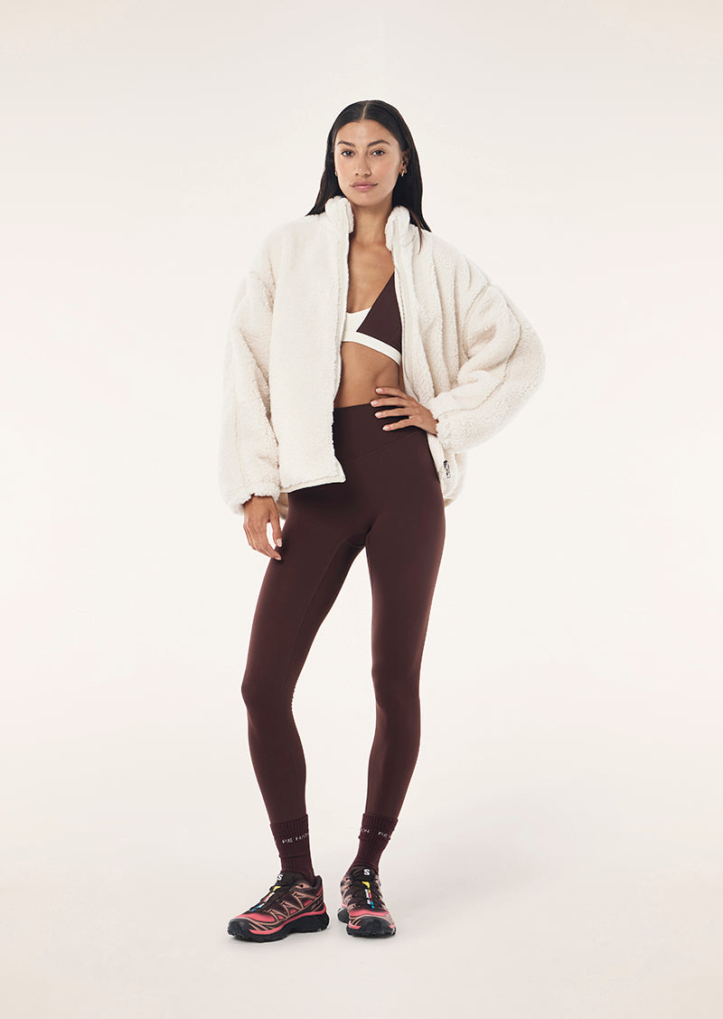 SURGE TEDDY JACKET IN WHISPER WHITE
