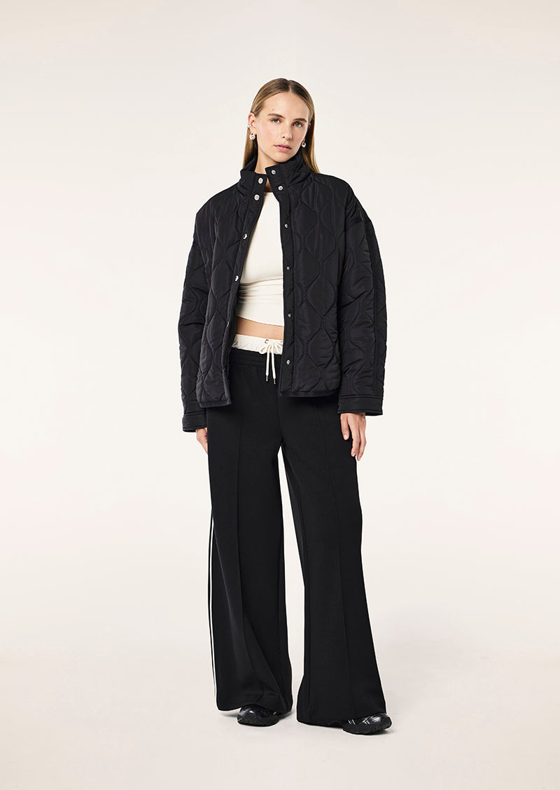 SURGE QUILT JACKET IN BLACK BY P.E NATION, WOMEN'S ATHLEISURE QUILT JACKETS