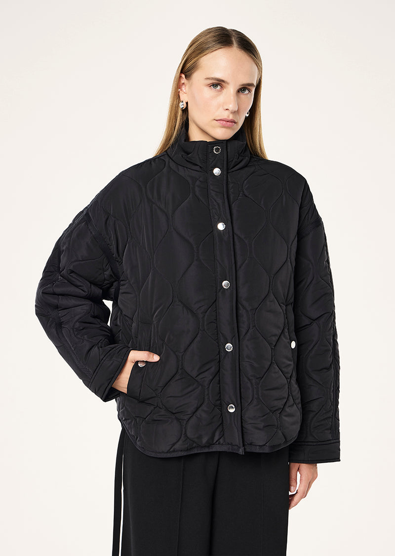 SURGE QUILT JACKET IN BLACK BY P.E NATION, WOMEN'S ATHLEISURE QUILT JACKETS
