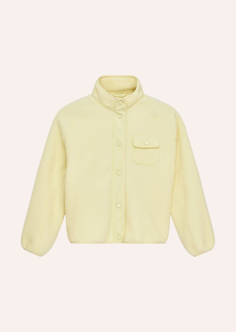 TAKEOVER JACKET IN SOFT YELLOW BY P.E NATION, WOMEN'S SHERPA JACKETS