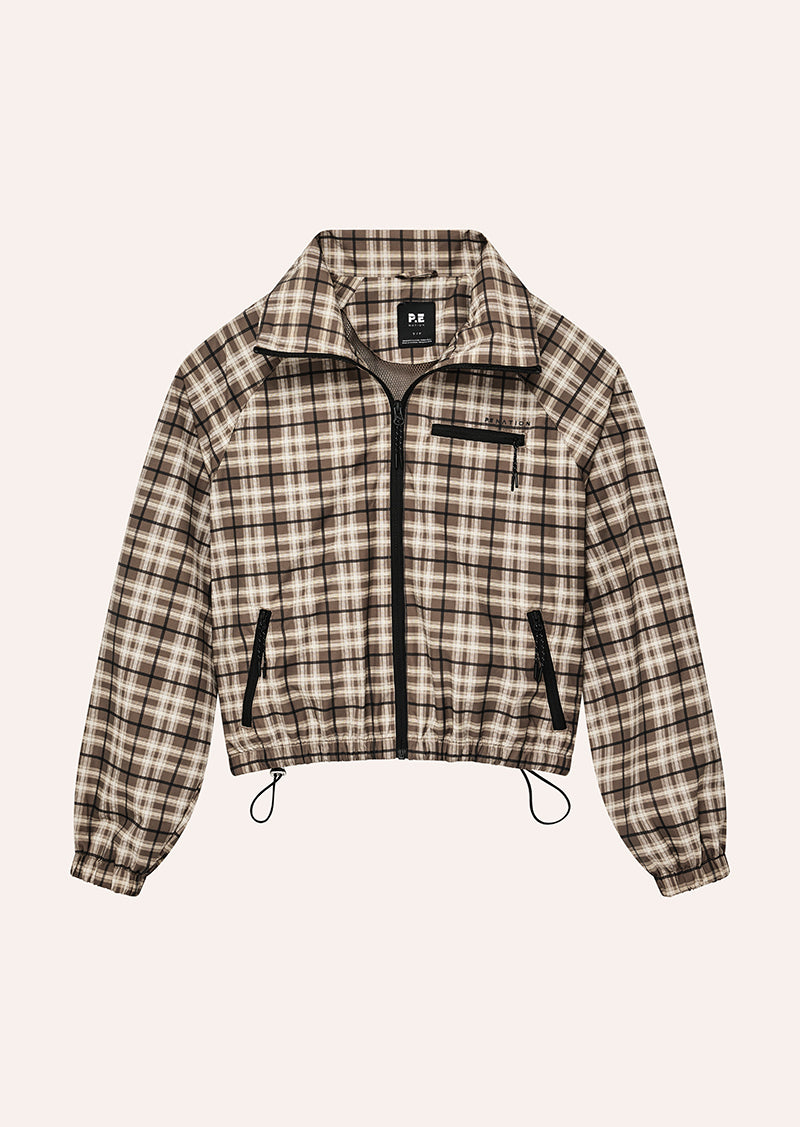 TREK OVERSIZED JACKET IN CHECK