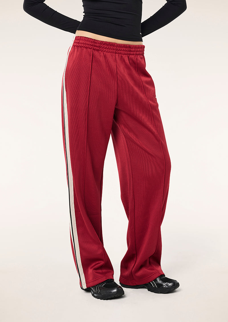 Tricot Trackpant in Cherry by P.E Nation, Women's Athleisure Trackpant