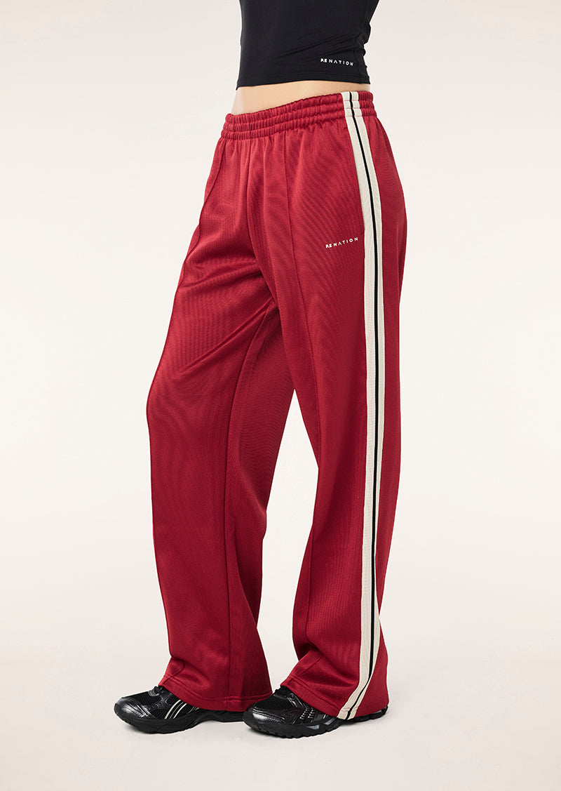 Tricot Trackpant in Cherry by P.E Nation, Women's Athleisure Trackpant