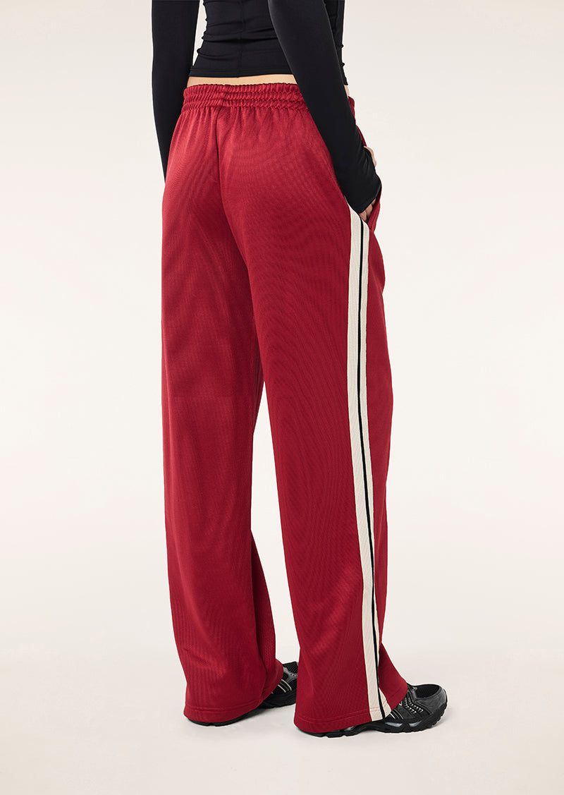 Tricot Trackpant in Cherry by P.E Nation, Women's Athleisure Trackpant