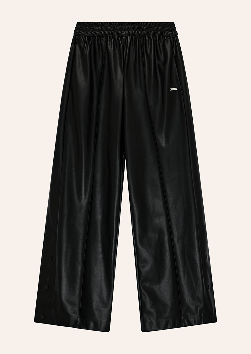 UNITY PANTS IN BLACK BY P.E NATION, WOMEN'S ATHLEISURE LEATHER PANTS