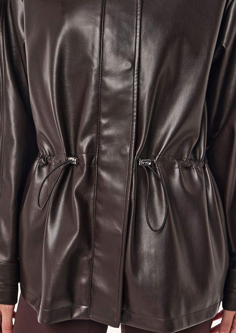 VECTOR JACKET IN DARK PLUM BY P.E NATION, WOMEN'S ATHLEISURE LEATHER JACKETS
