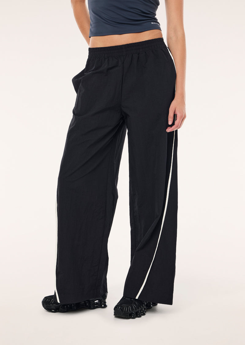 VELOCITY PANT IN BLACK AND WHISPER WHITE BY P.E NATION, WOMEN'S ATHLEISURE PANTS