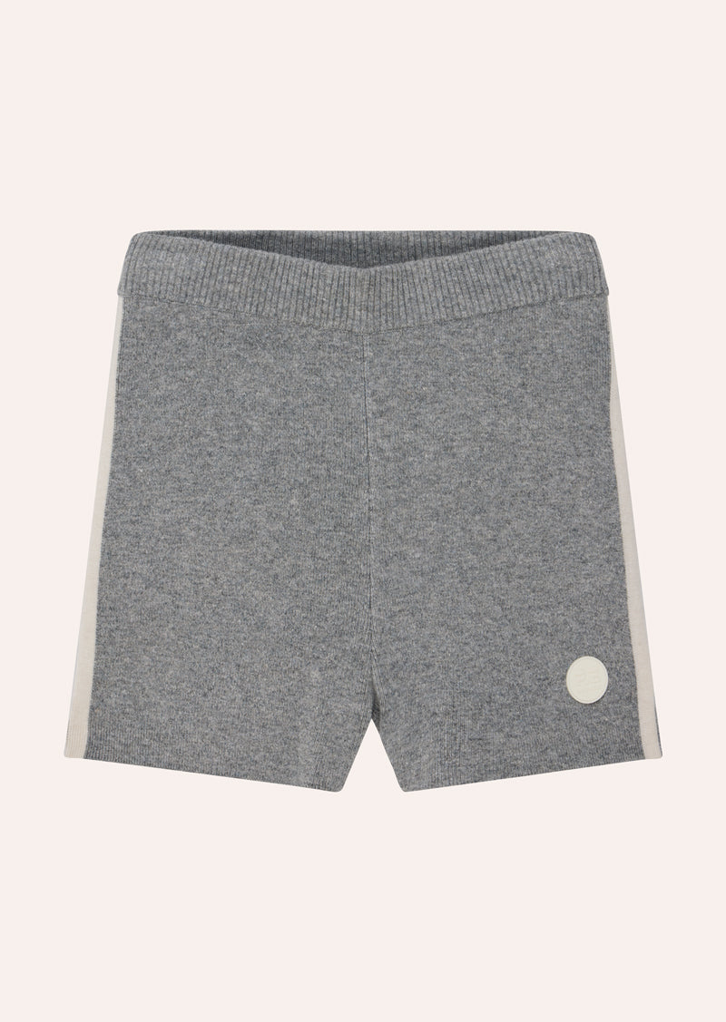 VERGE KNIT SHORT IN GREY MARLE BY P.E NATION, WOMENS ATHLESIURE LOUNGEWEAR KNIT SHORT GREY