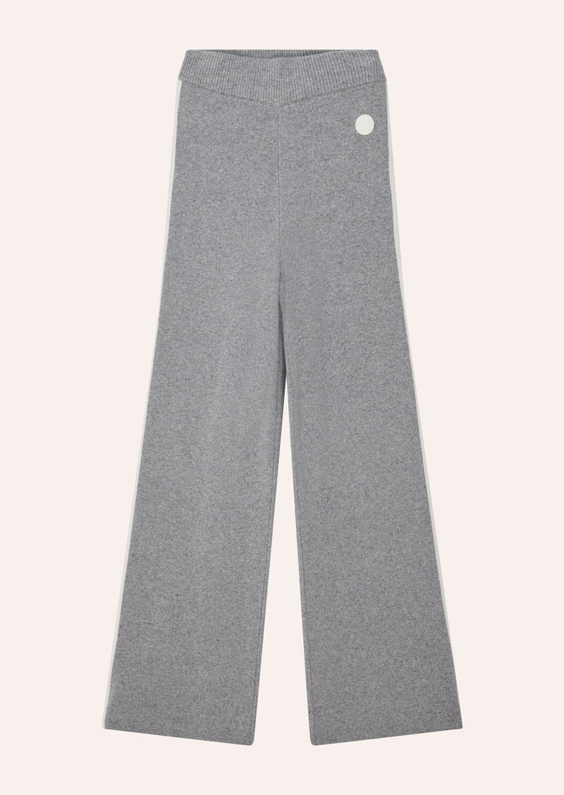 VERGE KNIT PANT IN GREY MARLE BY P.E NATION, WOMENS ATHLEISURE LOUNGWEAR KNIT PANT GREY