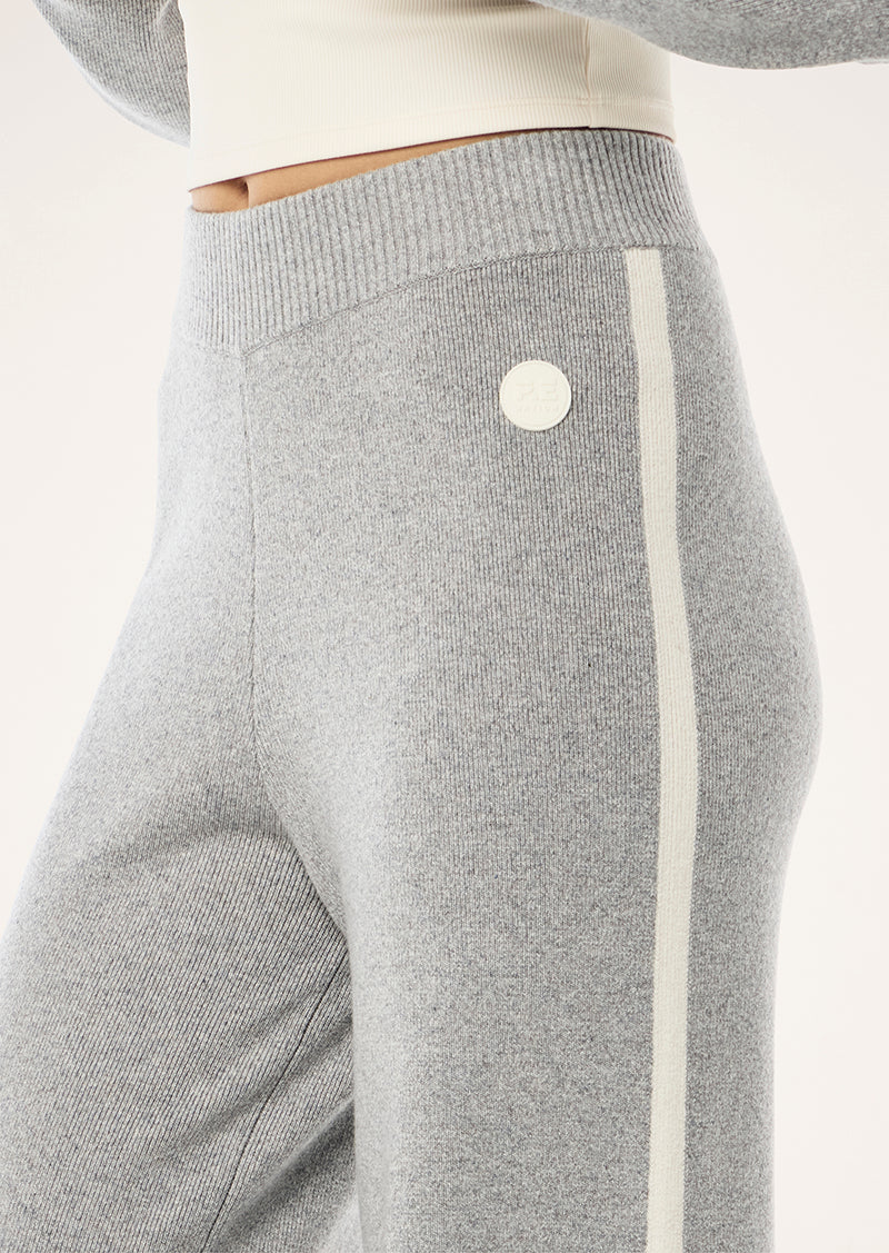 VERGE KNIT PANT IN GREY MARLE BY P.E NATION, WOMENS ATHLEISURE LOUNGWEAR KNIT PANT GREY