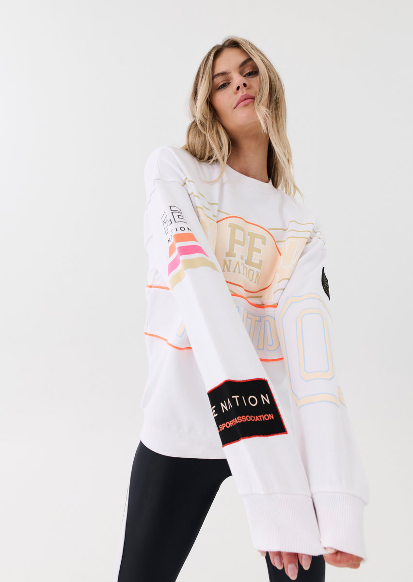 Pe nation white jumper outlet