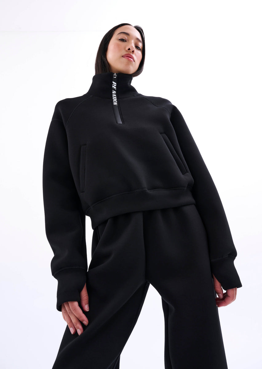 Pe nation off side sweat in black online