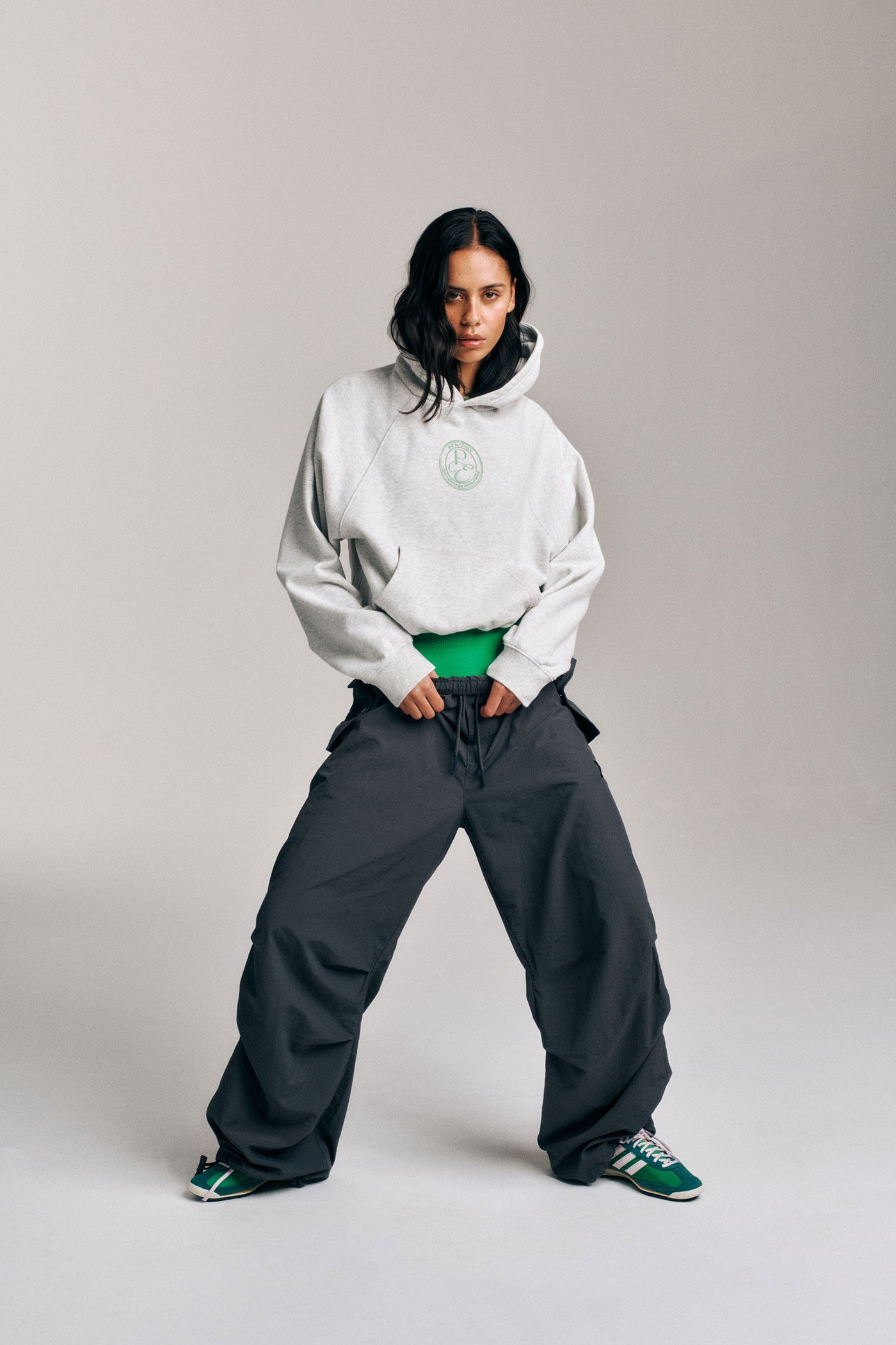 EXPOSITION HOODIE IN GREY MARLE