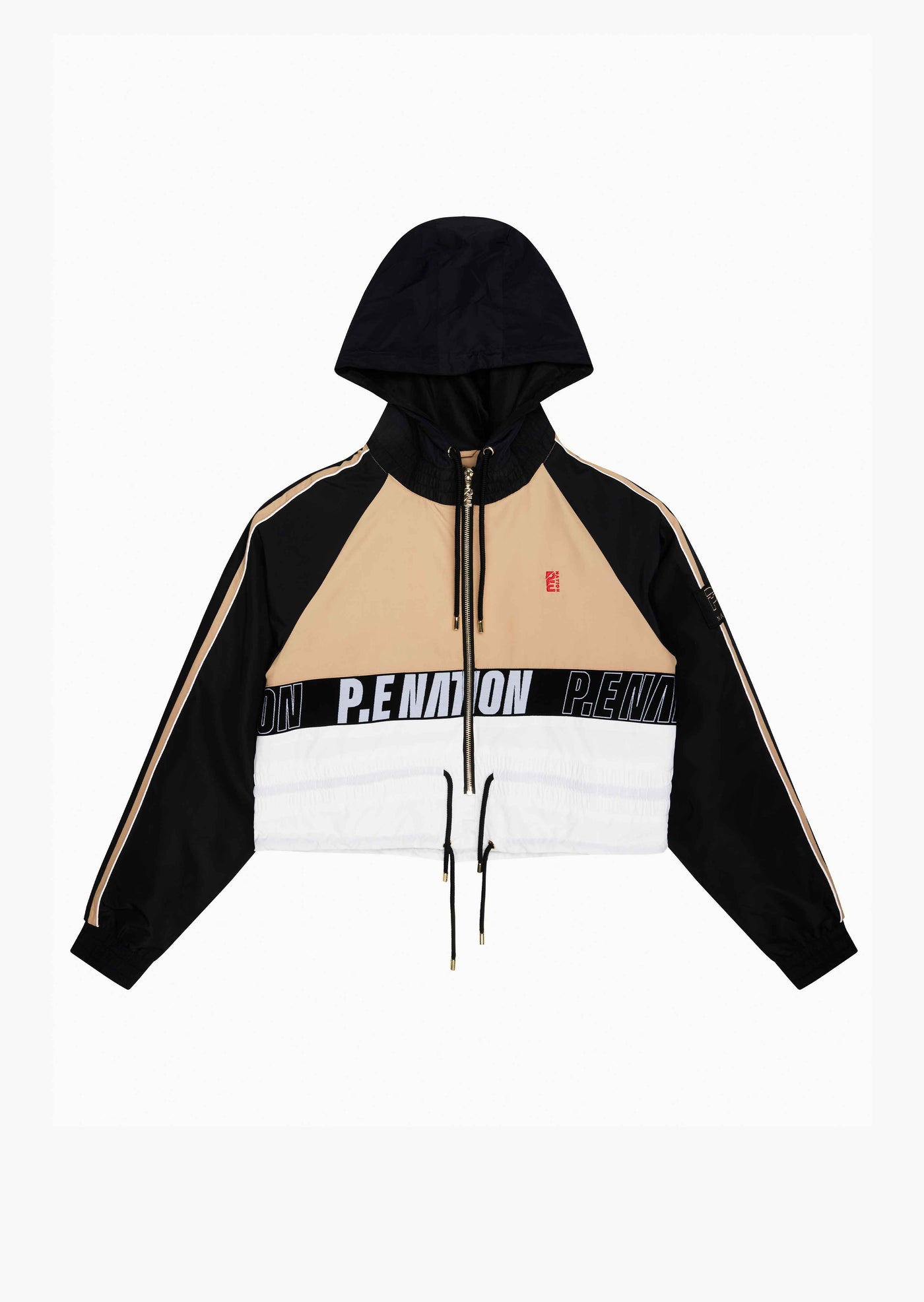 CROPPED MAN DOWN JACKET IN SAND