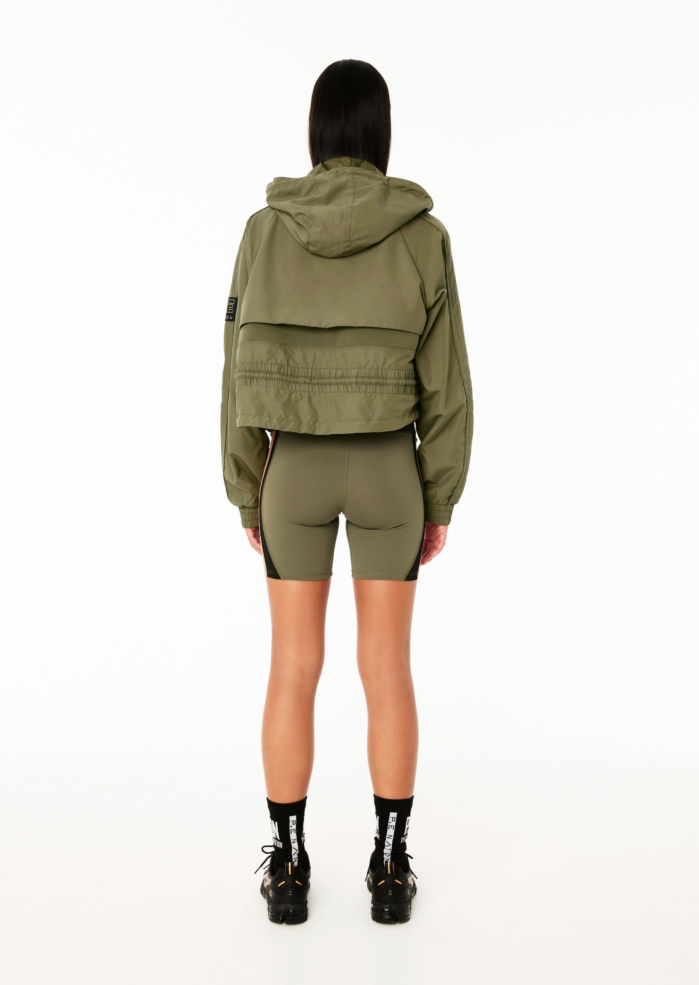 CROPPED MAN DOWN JACKET IN KHAKI