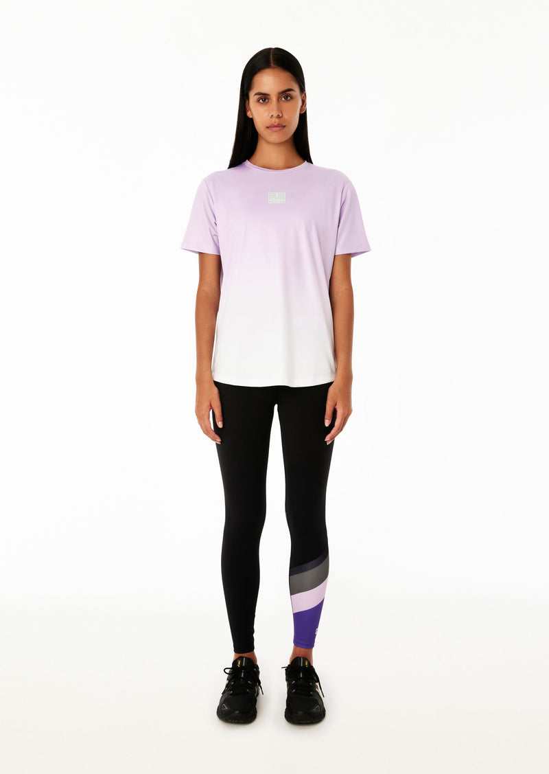 DOUBLE TRACK AIR FORM SS TEE IN GRADIENT PRINT