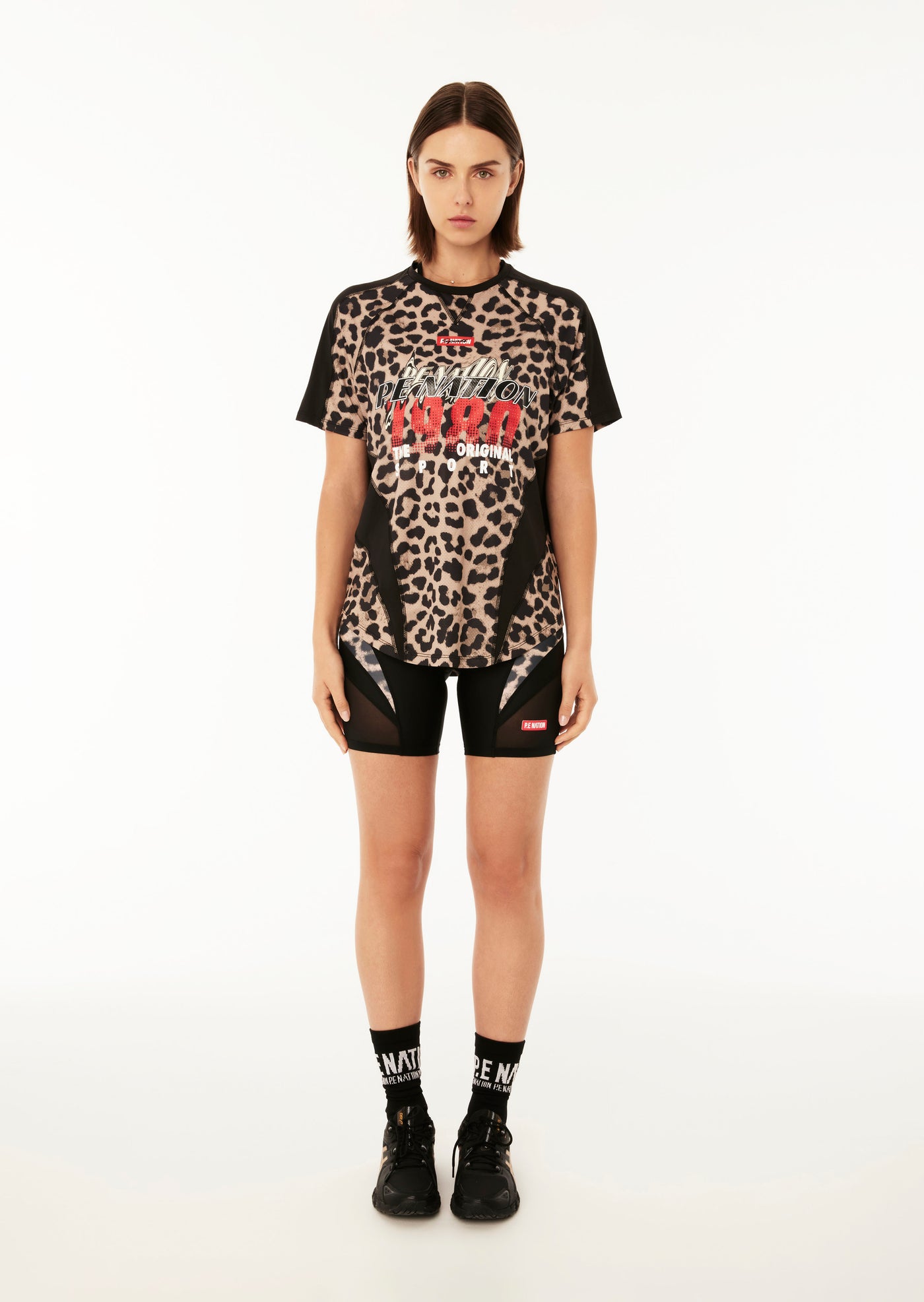 LAP TIME AIR FORM SS TEE IN ANIMAL PRINT