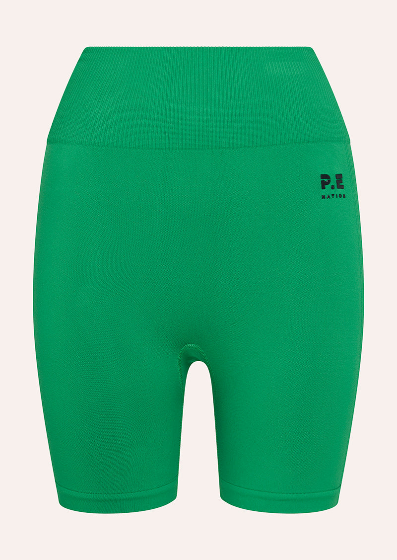 RESTORE SEAMLESS 5"BIKE SHORT IN KELLY GREEN