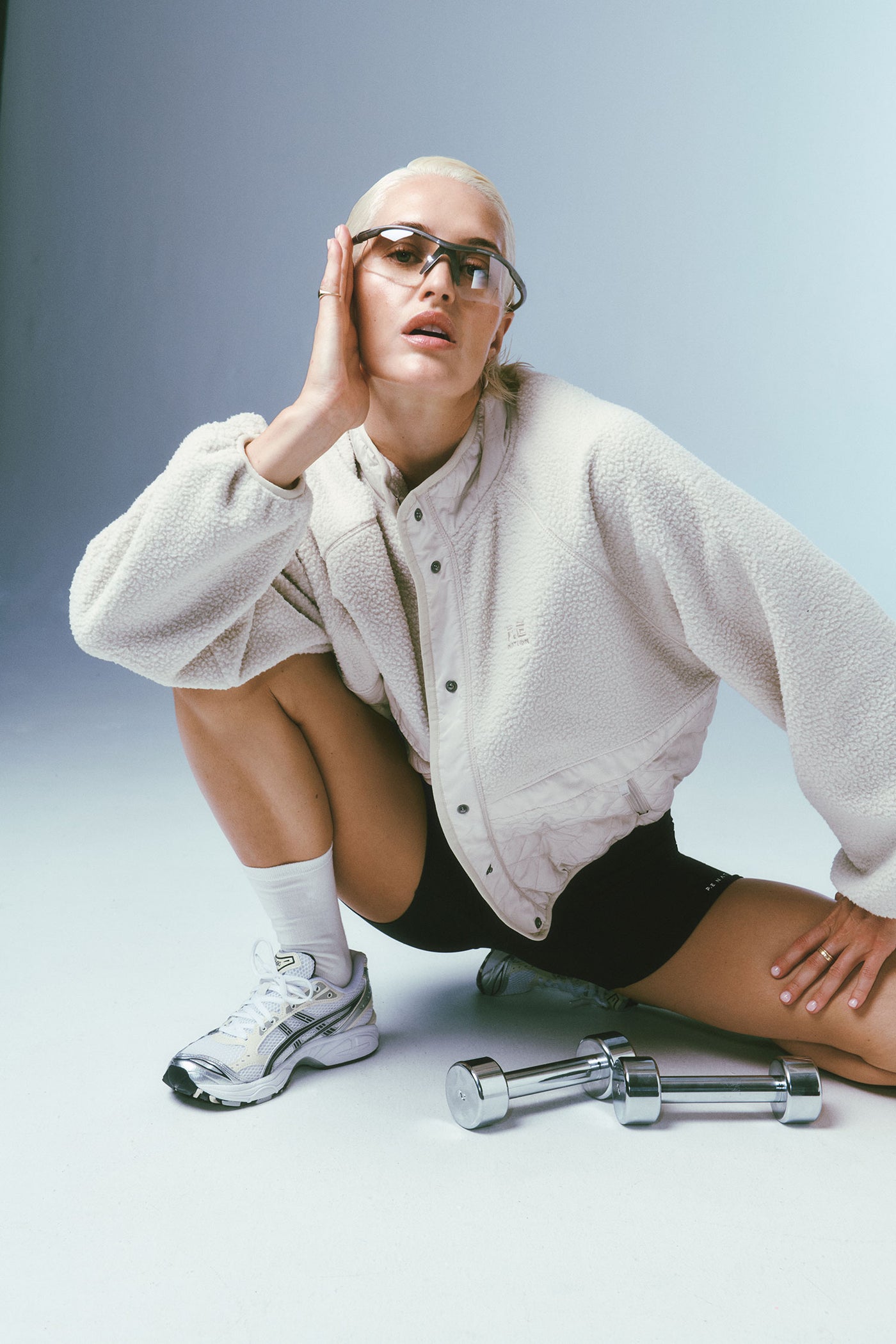 TECHNIQUE QUILT JACKET IN CLOUD