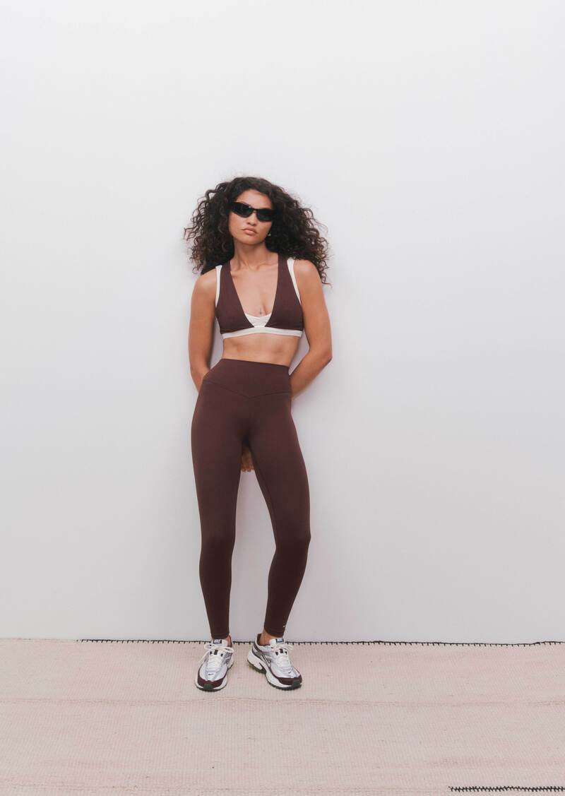 SIGNATURE FULL LENGTH LEGGING IN MAHOGANY