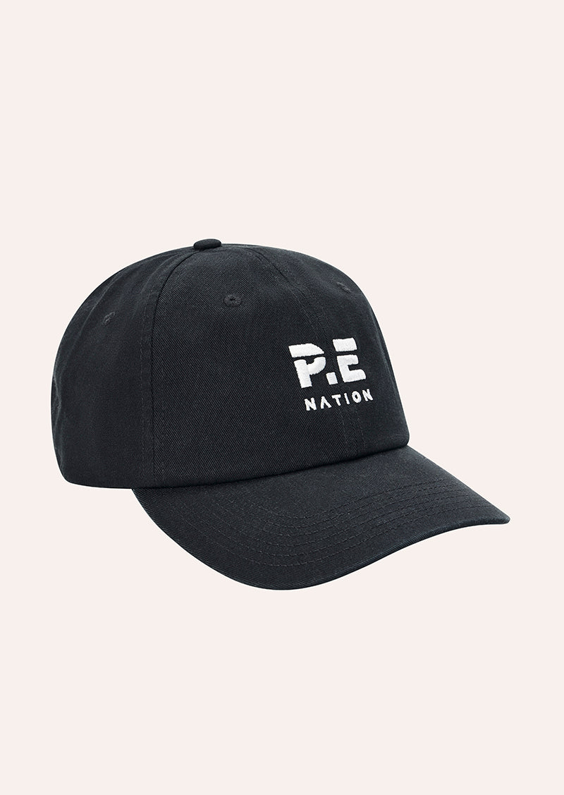 HEADS UP CAP IN LICORICE BY P.E NATION WOMENS ATHLEISURE ACCESSORY CAP