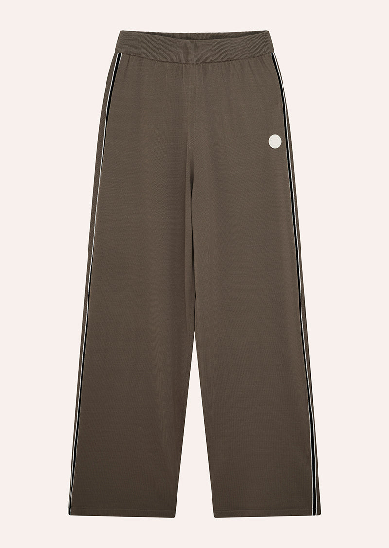 RETREAT KNIT PANT IN BURNT BISCUIT BY P.E NATION WOMENS ATHLEISURE KNIT PANT