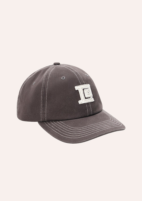 MONOGRAM CAP IN WASHED LICORICE BY P.E NATION
