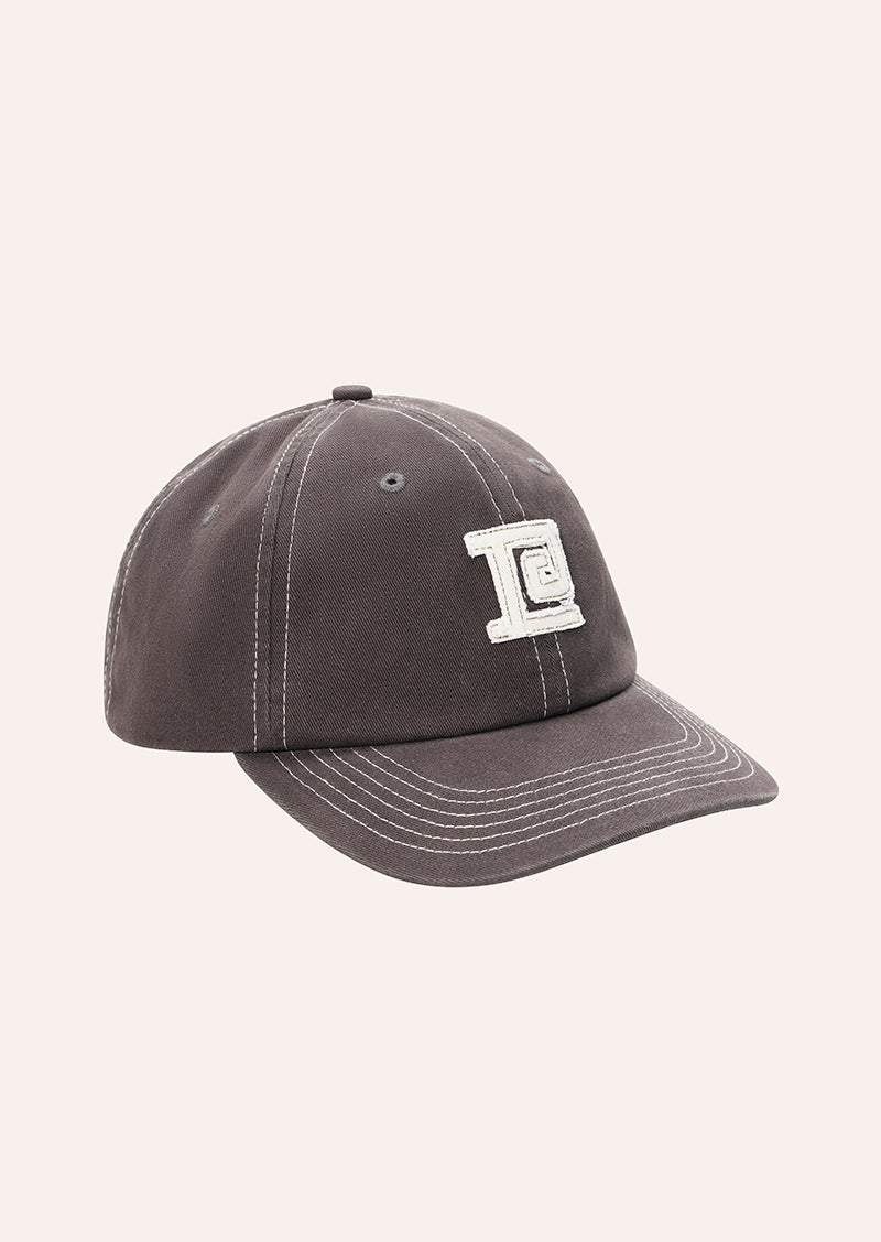 MONOGRAM CAP IN WASHED LICORICE BY P.E NATION