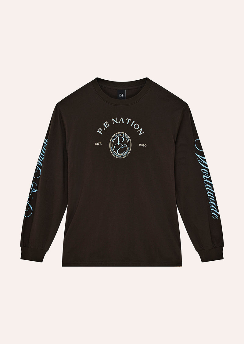 DALSTON LONG SLEEVE TEE IN CAVIAR