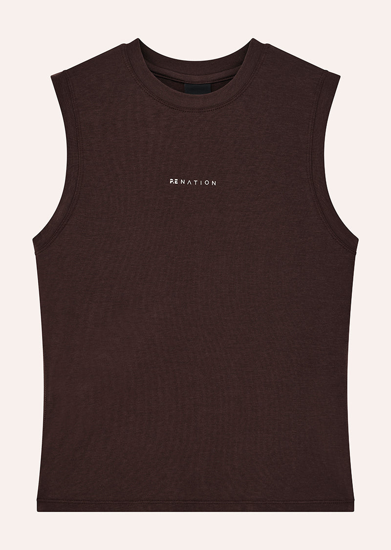 LENOX TANK IN MAHOGANY BY P.E NATION WOMENS ACTIVE TANK TOP