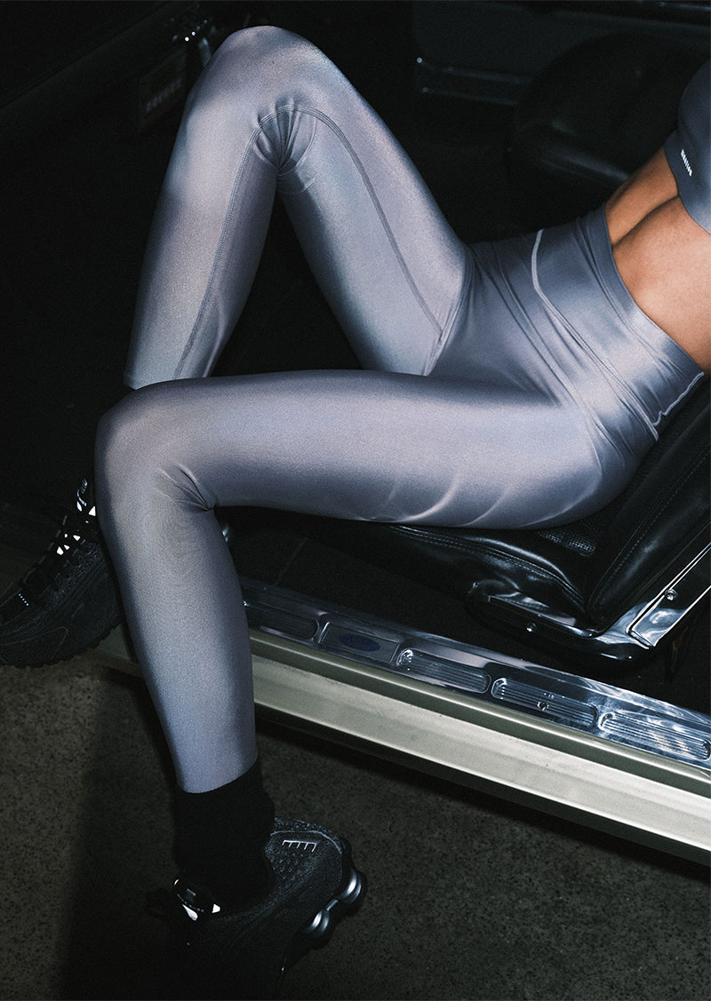 FAIRMONT FULL LENGTH LEGGING IN SILVER SHINE