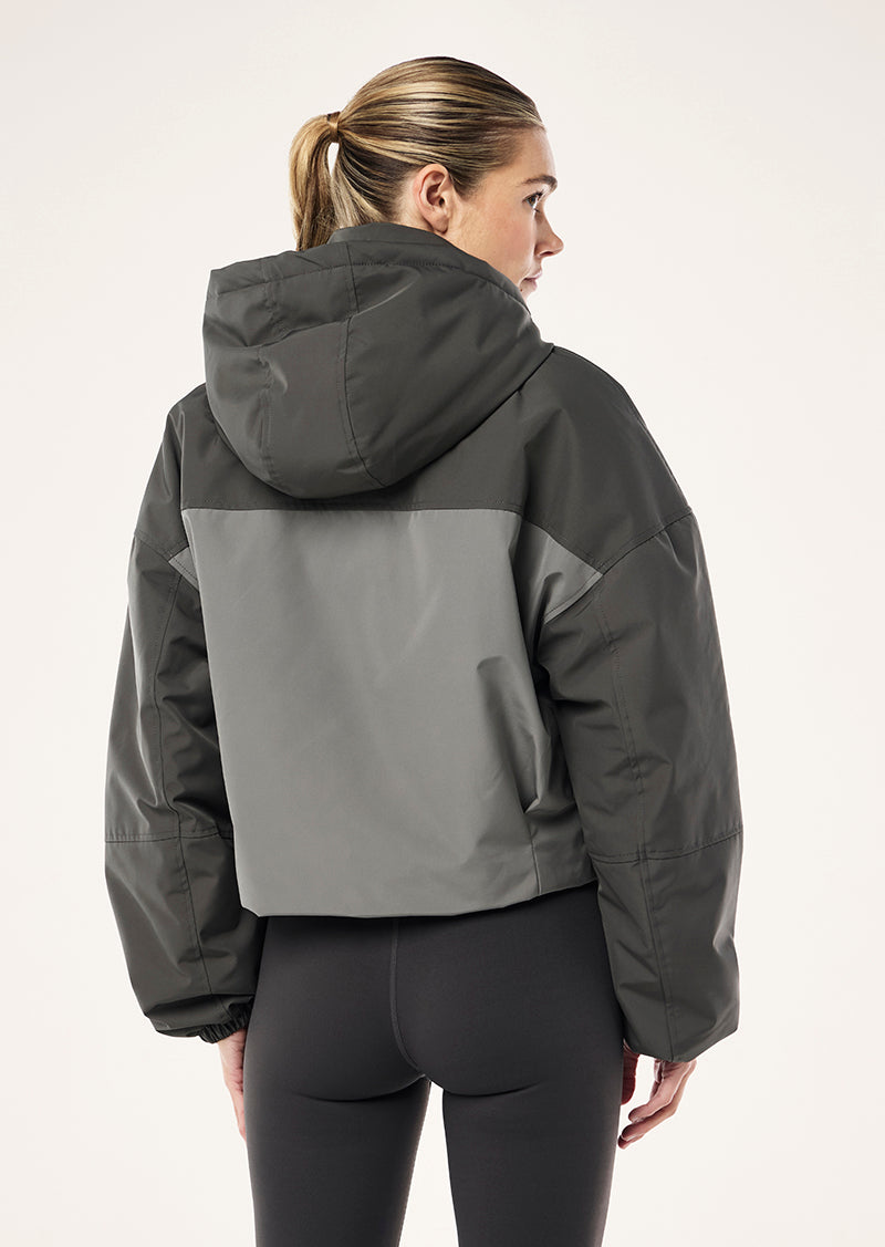 GUILD CROP JACKET IN CAVIAR