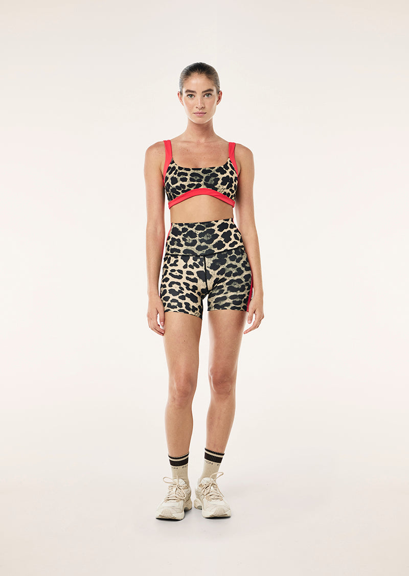 nike leopard biker shorts