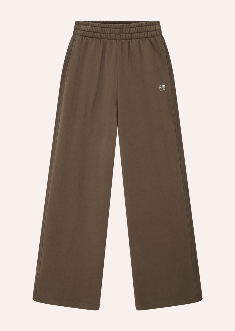 ADVENTURE TRACKPANT IN WALNUT BY P.E NATION, WOMENS ATHLEISURE TRACKPANT BROWN