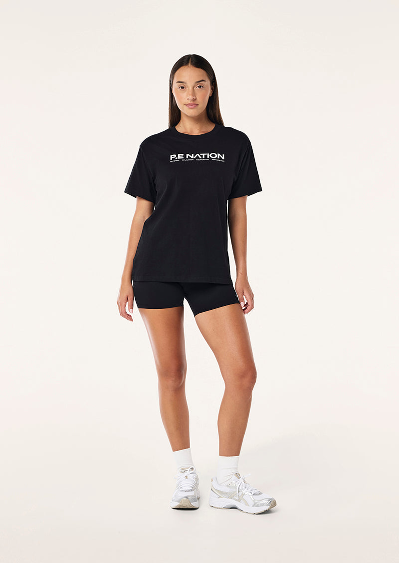 AERO SHORT SLEEVE TEE IN BLACK